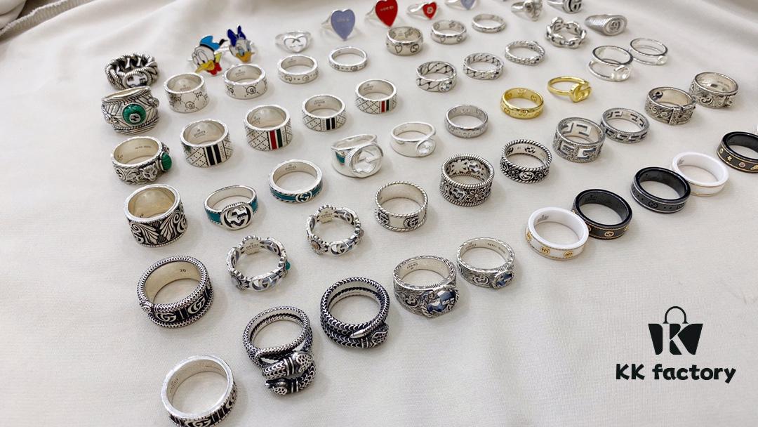 Gucci 925 Sterling Silver Ring Collection