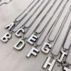 Gucci 925 Sterling Silver 26-Letter Vintage Necklace
