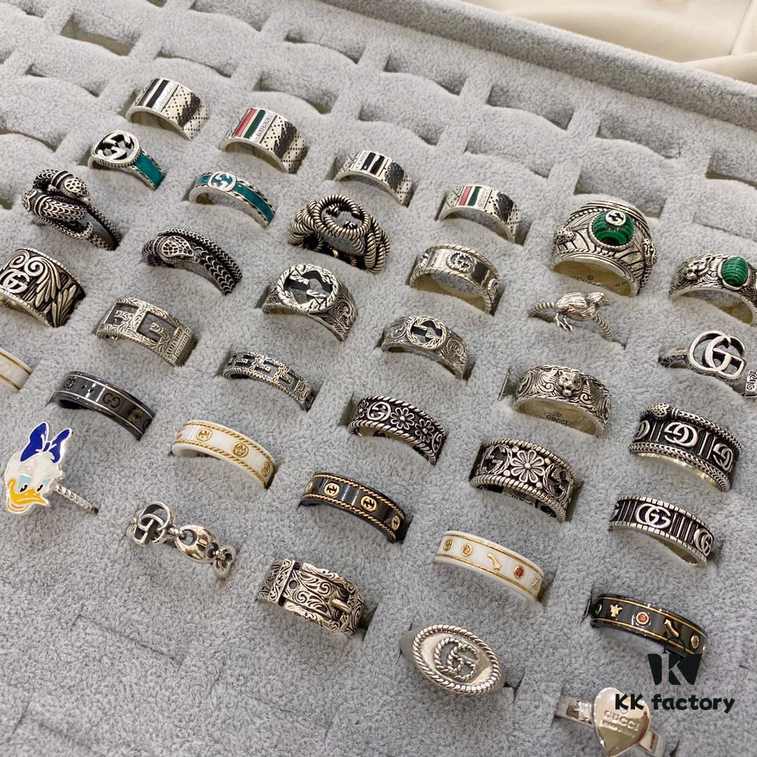 Gucci 925 Sterling Silver Ring Collection