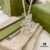 Gucci Gucci 925 Sterling Silver Four-Leaf Clover Necklace