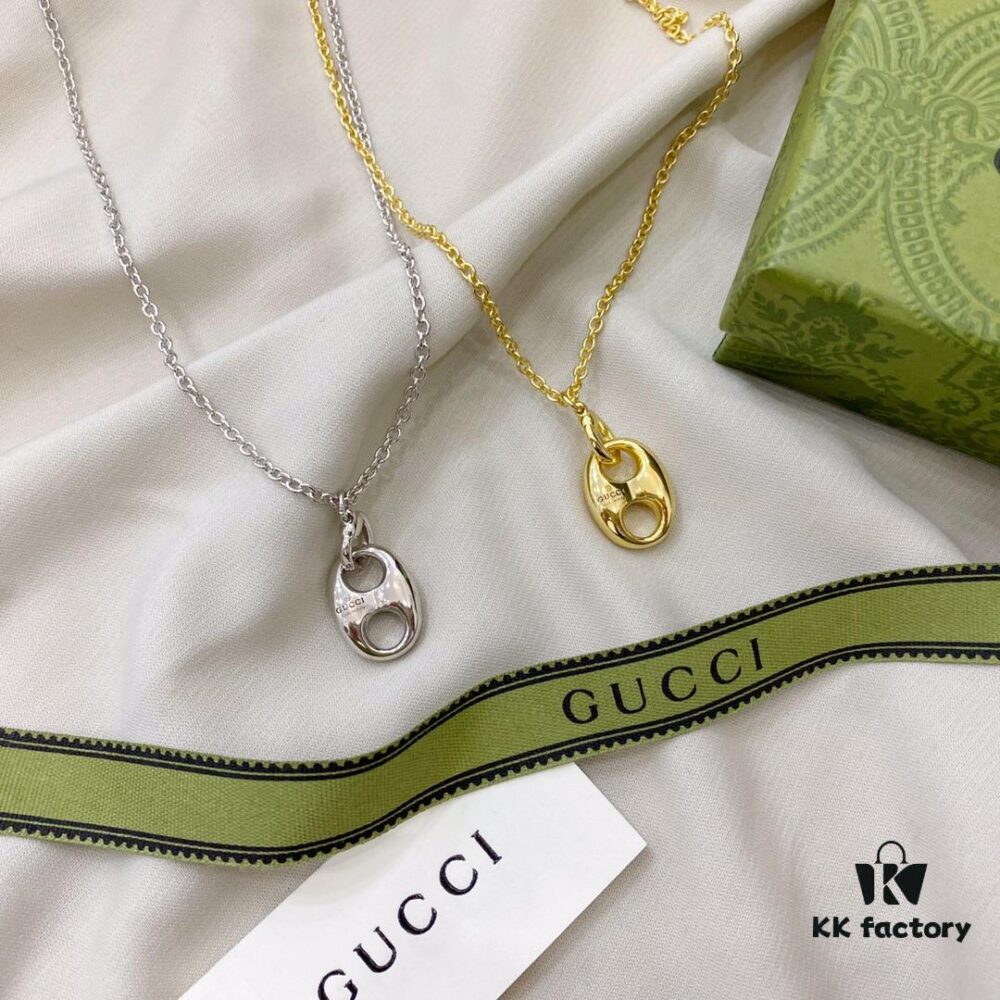 692fefda99f2d84055c8d4ec Gucci Gucci 925 Sterling Silver Pig Nose Necklace