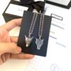 Gucci Wolf Head Silver Necklace, Vintage Style, Hand-Carved Siberian Tiger Design