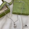 Gucci Gucci 925 Sterling Silver Pig Nose Necklace