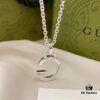 Gucci Gucci 925 Sterling Silver Large G Pendant Minimalist Necklace