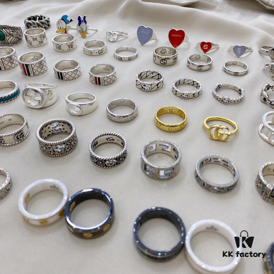 Gucci 925 Sterling Silver Ring Collection