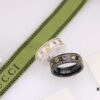 692fefea99f2d84055c8d50e Gucci Icon Series Bee Black Ceramic Couple Ring