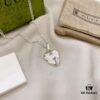 Gucci Gucci 925 Sterling Silver Heart Pendant Necklace