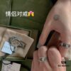 692ff01b99f2d84055c8d56a Gucci GG Marmont Series Purple Elegant Silver Ring