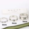 692ff01d99f2d84055c8d56c Gucci Ghost Series Skeleton Unisex Matching Rings (Wide, Medium, and Narrow Widths)