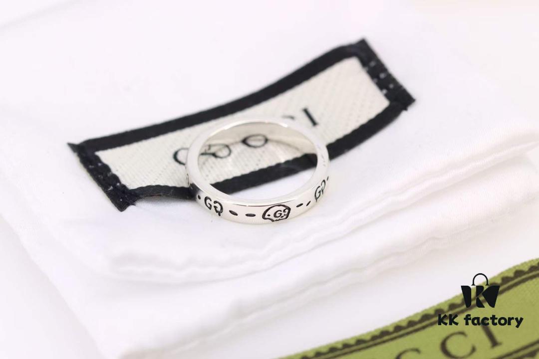 692ff01f99f2d84055c8d573 Gucci Ghost Series Skeleton Unisex Matching Rings (Wide, Medium, and Narrow Widths)