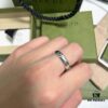 692ff03299f2d84055c8d595 Faithfully Replicated! Exquisitely Crafted! Gucci Sterling Silver Fearless Love Floral and Bird Couple Ring Wearing Effect