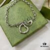 Gucci Gucci 925 Sterling Silver Heart Bracelet