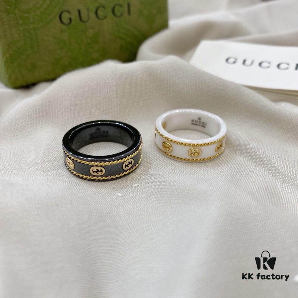 692ff04f99f2d84055c8d5c4 Gucci Icon Series 18K Gold Interlocking Double G Couple Ring