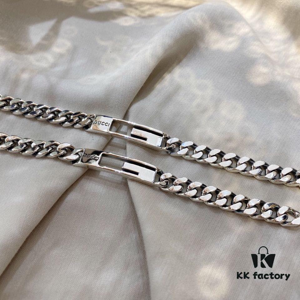 Gucci 925 Sterling Silver Wide Bracelet