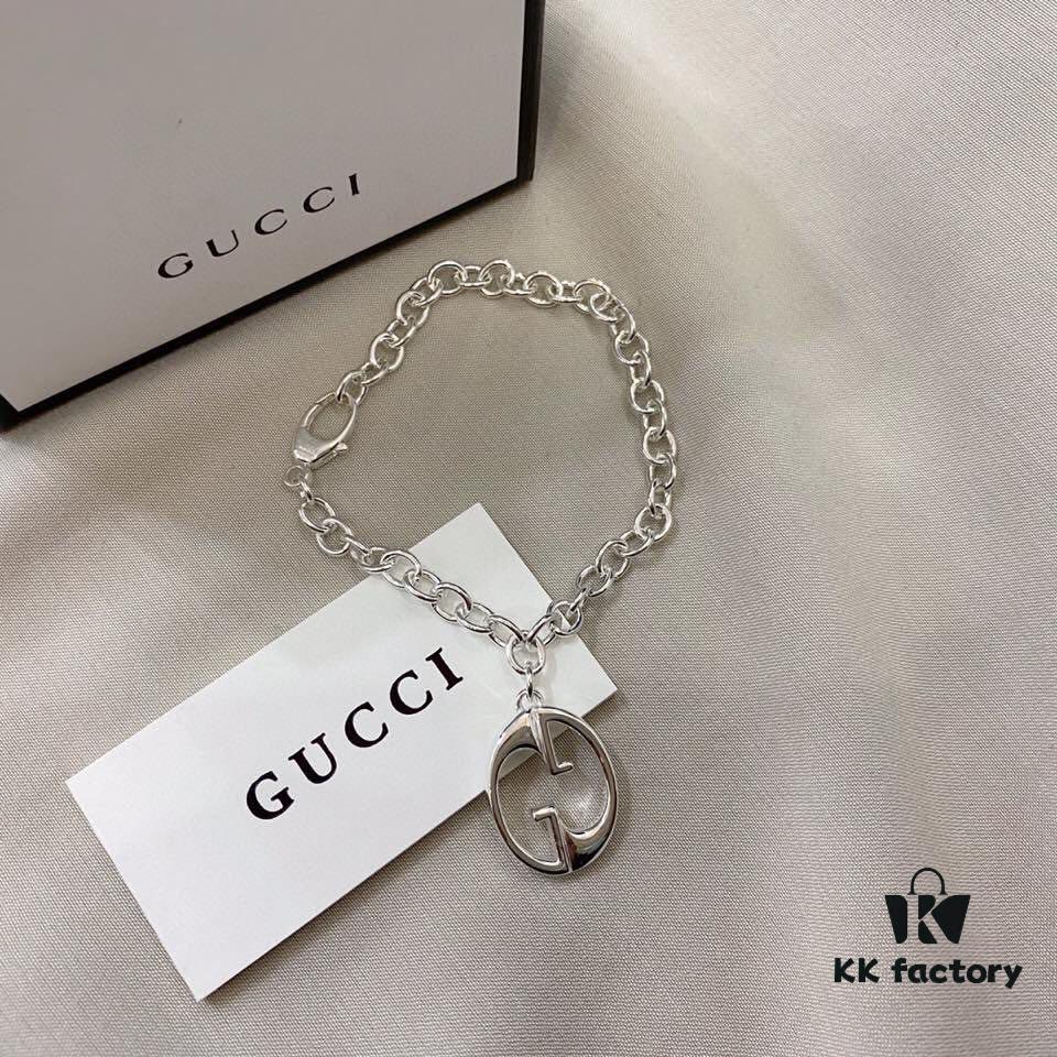 692ff05b99f2d84055c8d5e0 Gucci 925 Sterling Silver Double G Bracelet