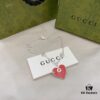 692ff06c99f2d84055c8d602 Gucci Gucci 925 Sterling Silver Interlocking Double G Red Enamel Heart Bracelet