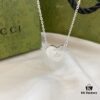 692ff07399f2d84055c8d60d Gucci Gucci 925 Sterling Silver Interlocking Double G Red Enamel Heart Pendant Necklace