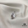 Gucci Gucci 925 Sterling Silver Vintage GG Ivy Motif Ring