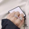 692ff09399f2d84055c8d654 Gucci 925 Sterling Silver Red and Green Diamond Checkered Pattern Couple Ring