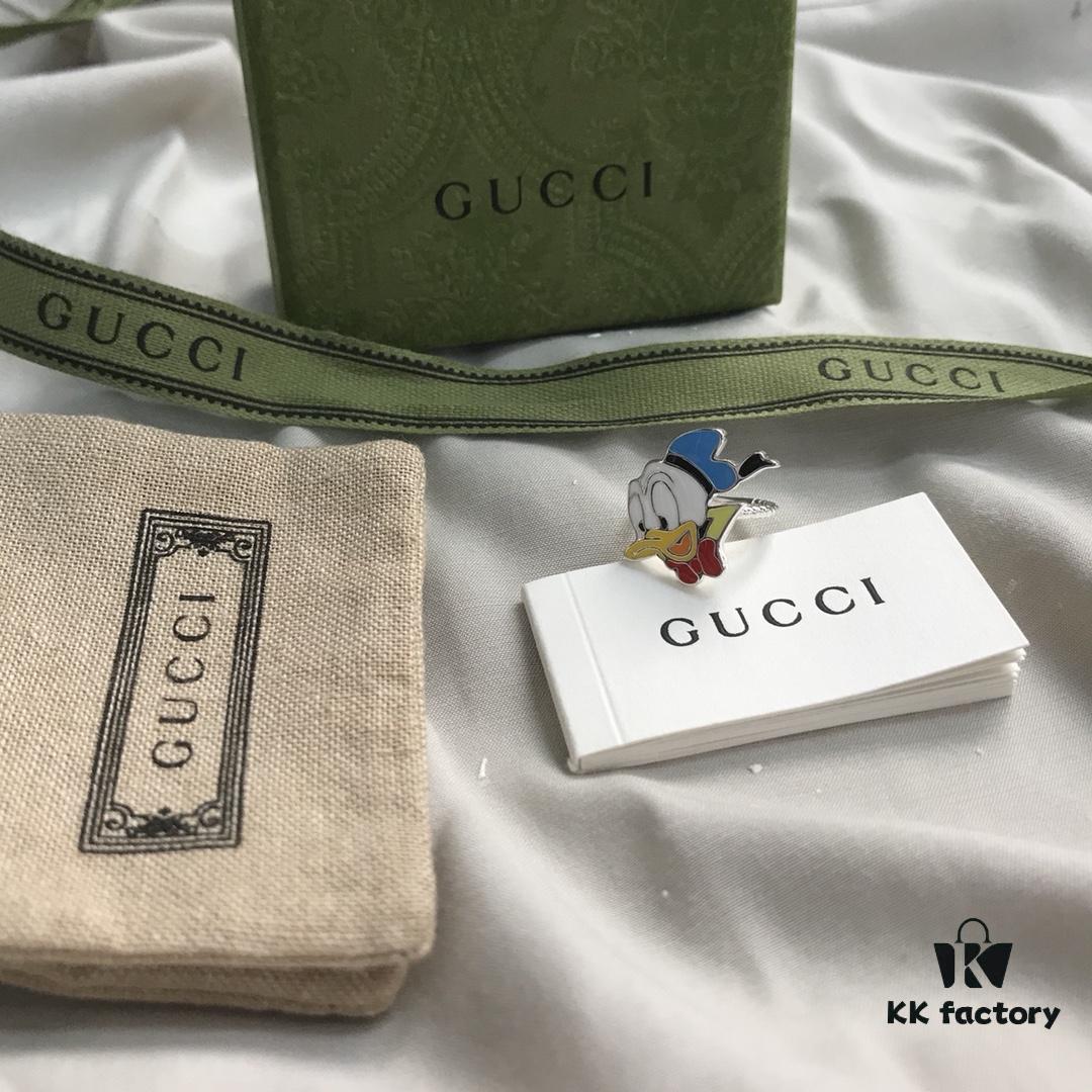 Gucci Disney x Collection Donald Duck Ring in Sterling Silver 925