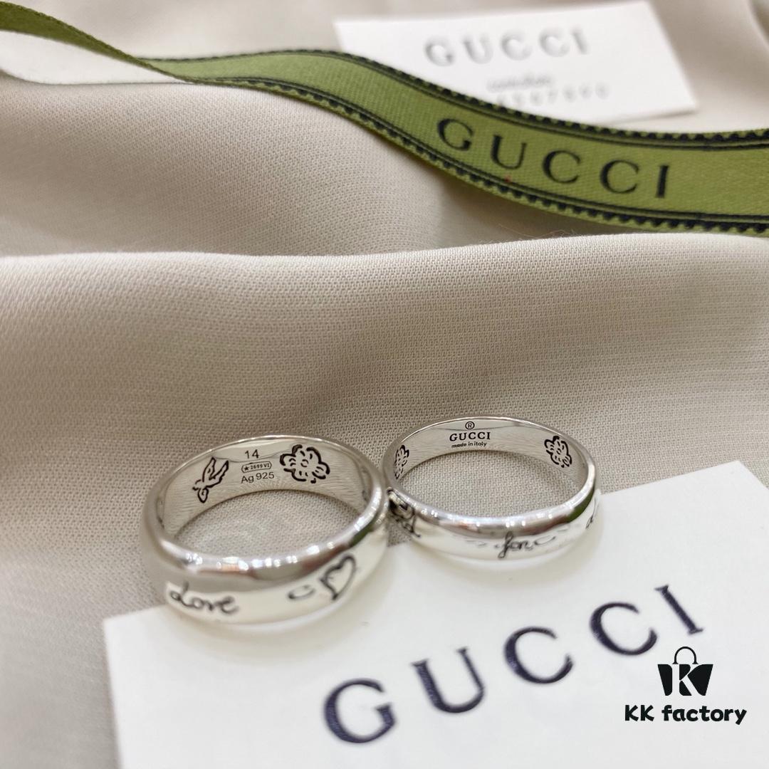 692ff09e99f2d84055c8d669 Gucci Love Without Fear 4mm Ring