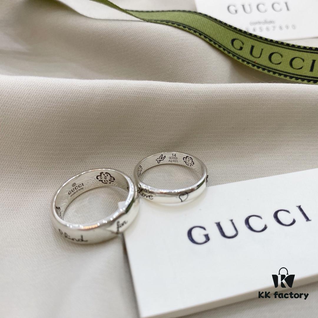 692ff0a199f2d84055c8d66f Gucci Love Without Fear 4mm Ring