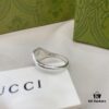 Gucci Gucci 925 Sterling Silver Double G Enamel Red Heart Ring