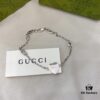 Gucci Gucci 925 Sterling Silver Interlocking Double G Enamel Red Bracelet