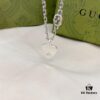 692ff0b999f2d84055c8d698 Gucci Gucci 925 Sterling Silver Interlocking Double G Enamel Red Heart Pendant Necklace