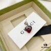 Gucci Gucci 925 Sterling Silver Double G Strawberry Single Stud Earring