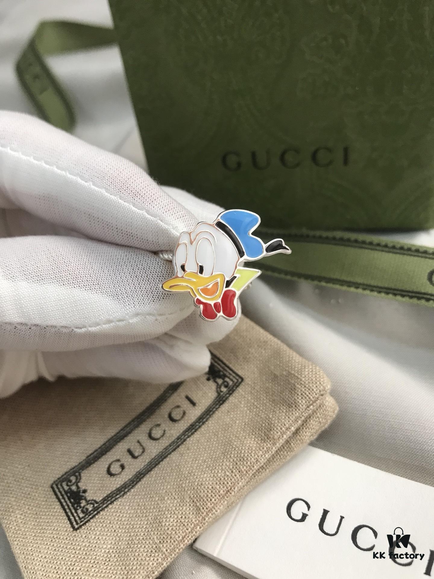 Gucci Disney x Collection Donald Duck Ring in Sterling Silver 925