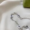 692ff0e999f2d84055c8d6dd Gucci Gucci 925 Sterling Silver Interlocking Double G Enamel Light Blue Bracelet