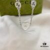 692ff0ea99f2d84055c8d6de Gucci Gucci 925 Sterling Silver Interlocking Double G Enamel Light Blue Bracelet