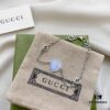 692ff0eb99f2d84055c8d6e0 Gucci Gucci 925 Sterling Silver Interlocking Double G Enamel Light Blue Bracelet