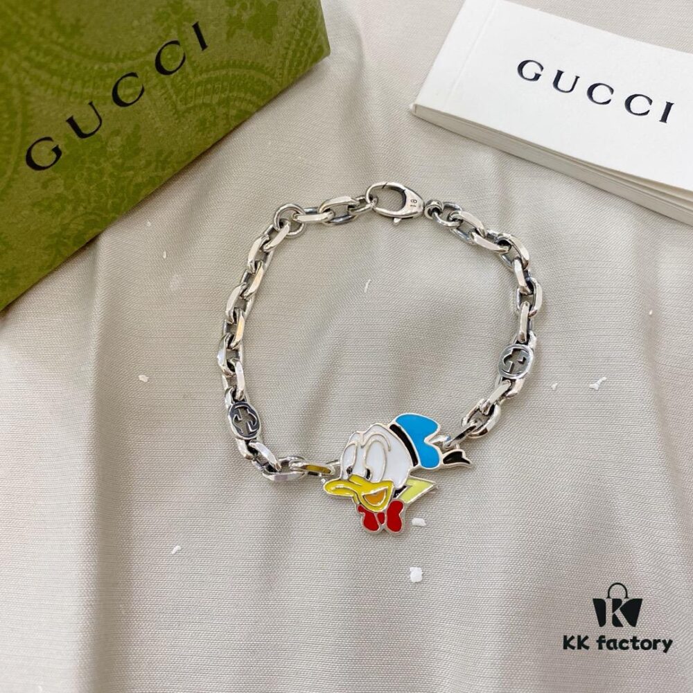 Gucci Gucci 925 Sterling Silver Disney x Donald Duck Bracelet