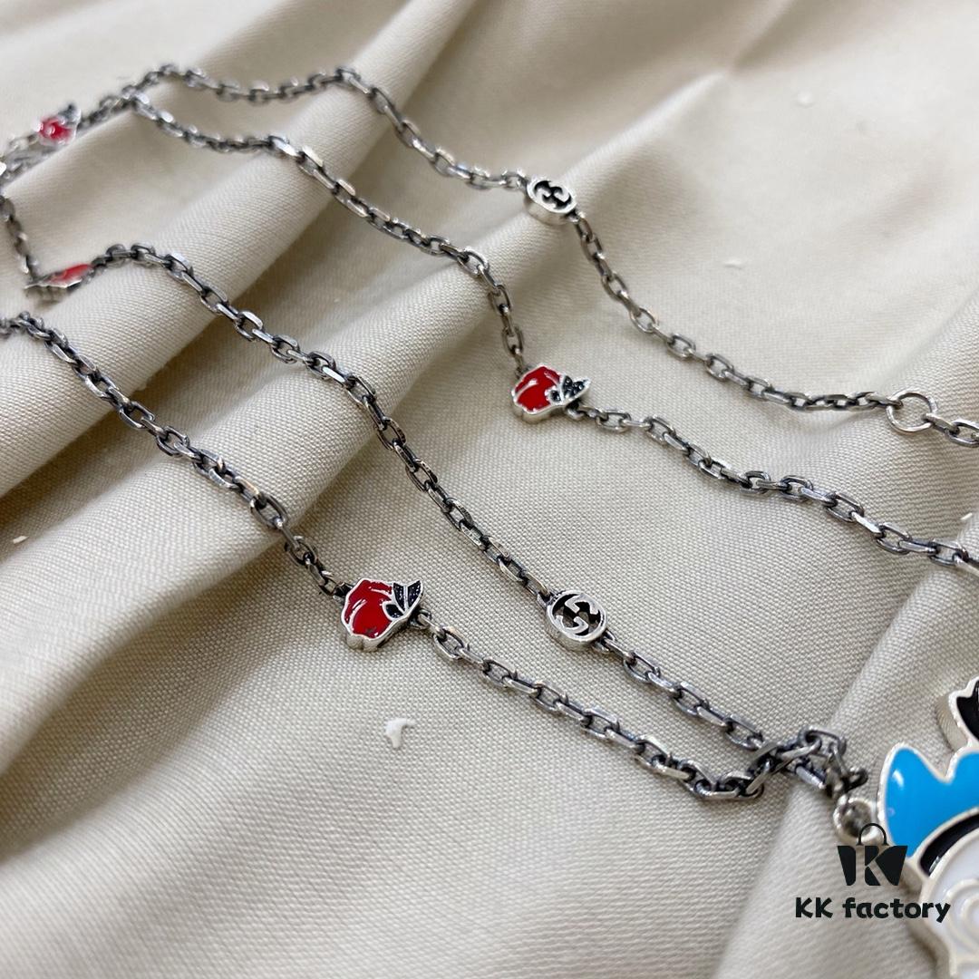 Gucci Disney x Donald Duck 925 Sterling Silver Necklace