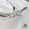 Gucci 925 Sterling Silver Love Fearless Couple Ring