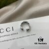 Gucci Gucci 925 Sterling Silver Large Triple G Interlocking Ear Cuff