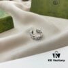Gucci Gucci 925 Sterling Silver Large Triple G Interlocking Ear Cuff