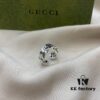 Gucci Gucci 925 Sterling Silver Large Triple G Interlocking Ear Cuff
