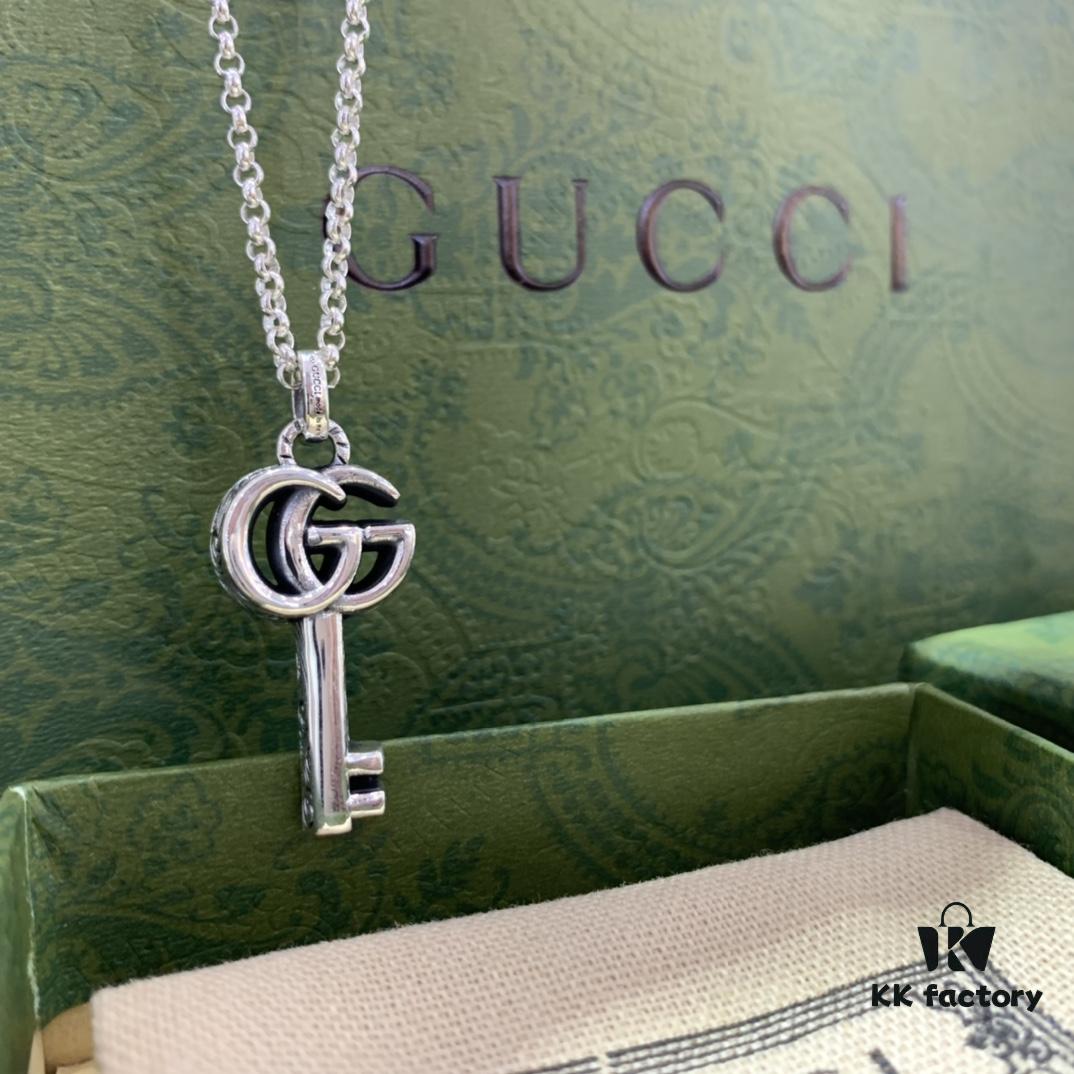 692ff13e99f2d84055c8d782 Winter Essential — Gucci Key Necklace, Silver Pendant for Sweaters