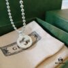 692ff14b99f2d84055c8d791 Essential for Autumn and Winter — Gucci-style Necklace, Dual-Wear Silver Pendant