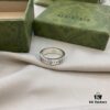 Gucci 925 Sterling Silver Double G Skull Fairy Ring