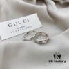 692ff16199f2d84055c8d7ae Gucci Gucci 925 Sterling Silver Fearless Love Double G Floral and Bird Couple Ring
