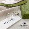692ff16199f2d84055c8d7af Gucci Gucci 925 Sterling Silver Fearless Love Double G Floral and Bird Couple Ring
