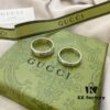 692ff16199f2d84055c8d7b0 Gucci Gucci 925 Sterling Silver Fearless Love Double G Floral and Bird Couple Ring