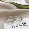 692ff16299f2d84055c8d7b1 Gucci Gucci 925 Sterling Silver Fearless Love Double G Floral and Bird Couple Ring
