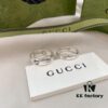 692ff16399f2d84055c8d7b3 Gucci Gucci 925 Sterling Silver Fearless Love Double G Floral and Bird Couple Ring