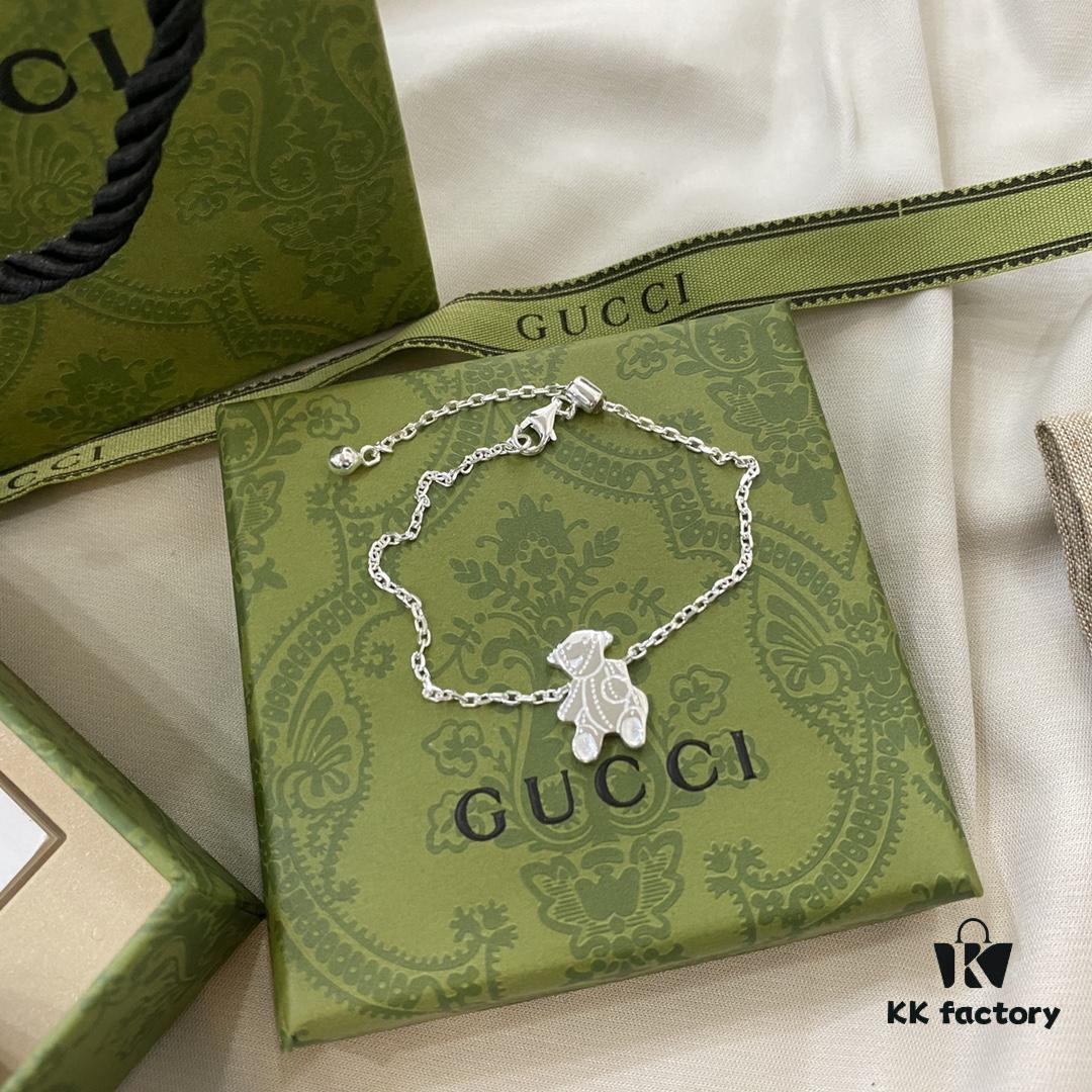 Gucci Bear Stretch Bracelet in 925 Sterling Silver