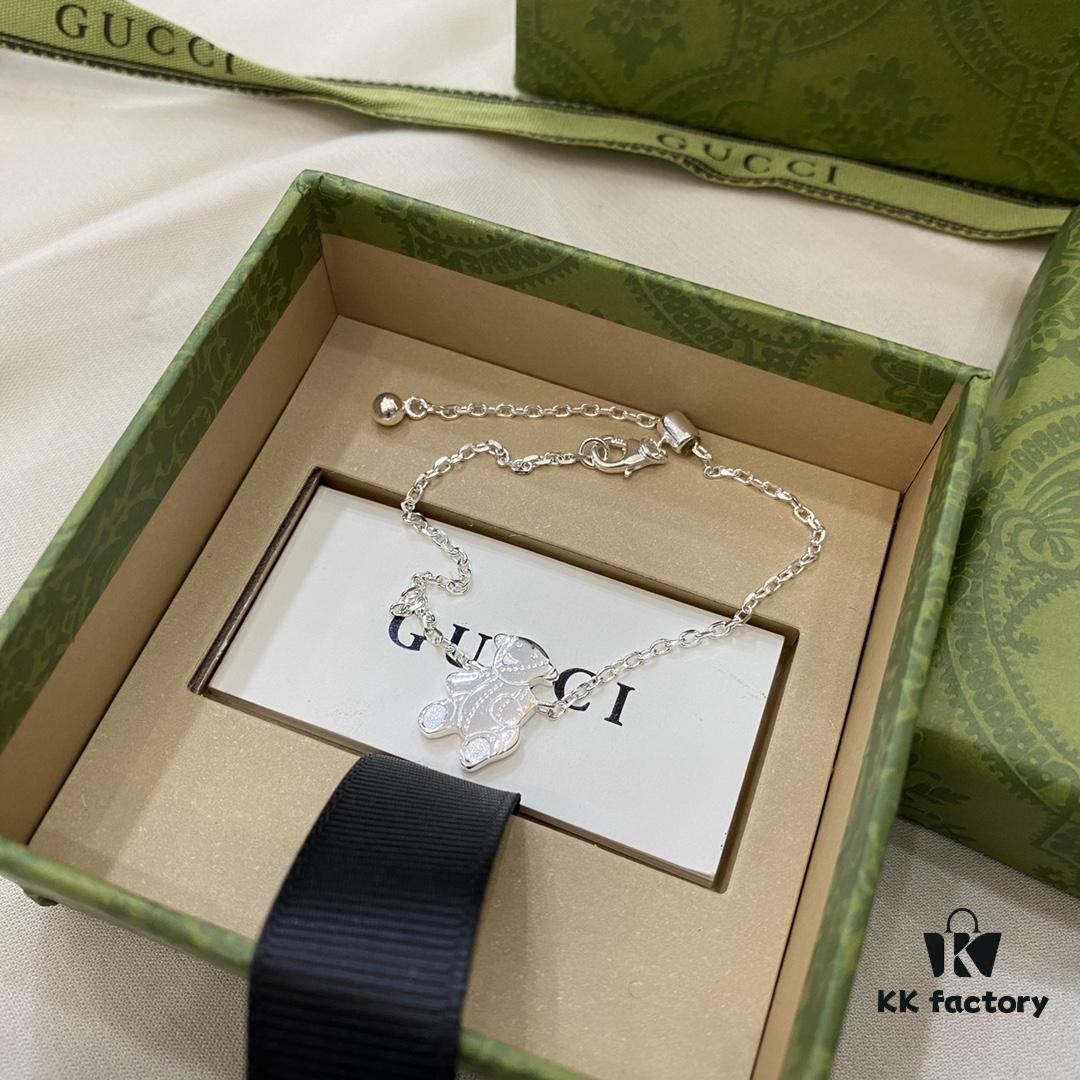 Gucci Bear Stretch Bracelet in 925 Sterling Silver
